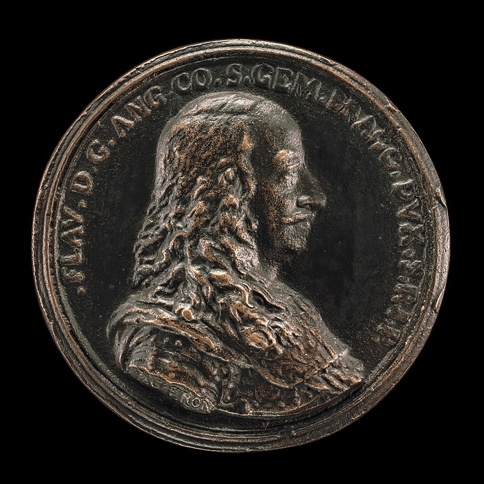 Flavio Orsini, died 1698, Duke of Bracciano  obverse , c. 1655 1675. Creator: Charles Jean Fran  xe7 ois Ch  xe9 ron. Flavio Orsini, died 1698, Duke of Bracciano  obverse , c. 1655 1675.