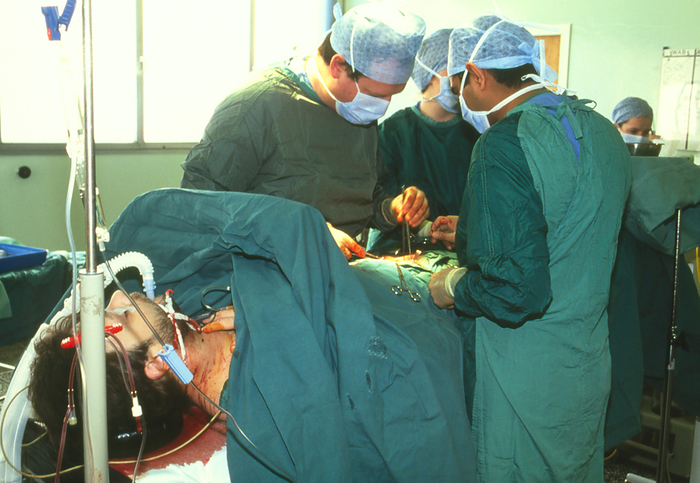 Surgeons performing a kidney transplant operation Kidney transplant. Surgeons performing a kidney transplant operation. Kidney transplants are performed in cases where the patient s kidneys no longer function correctly, or when a kidney is cancerous, and has to be removed to prevent the cancer spreading. Kidneys for donation can be kept alive for several days outside the body by keeping them cool and sterile. Kidney transplantation is the simplest and most commonly performed organ transplant, and it has a very high success rate. Successful recipients must take immunosuppressant drugs for the rest of their lives to prevent rejection of the new kidney.