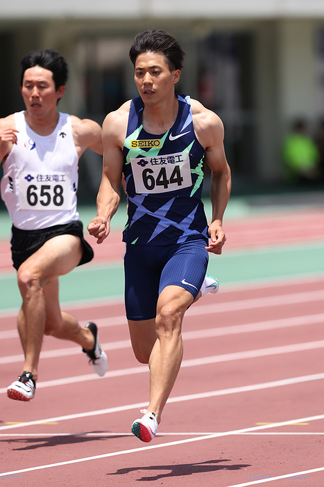 2021 Fusei Sprint Men s 100m Qualifying Ryota Yamagata, JUNE 6, 2021   Athletics : Fuse Sprint 2021 Men s 100m Heat at Yamata Sports Park, Tottori, Japan.  Photo by Naoki Morita AFLO SPORT 