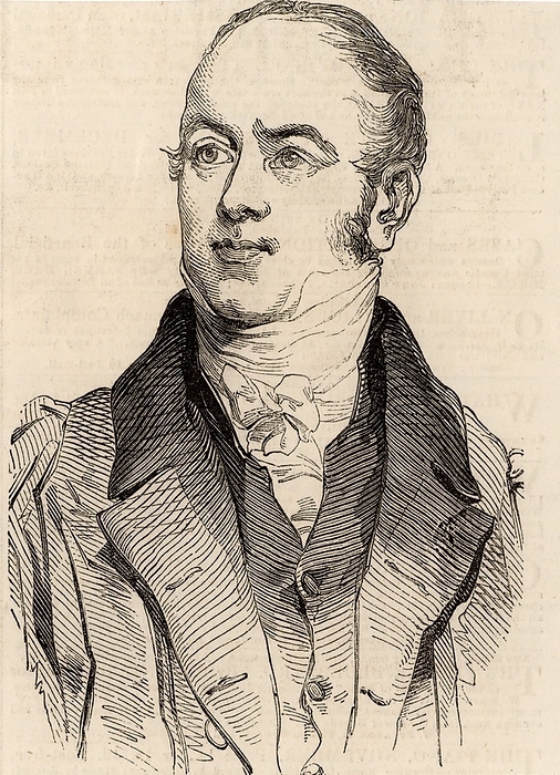William Buckland (1784-1856) British geologist and clergyman. Buckland tried to reconcile the date of the Creation at 4004 BC with new geological discoveries. Buckland in 1844 when he was appointed Dean of Westminster. Wood engraving from 'The Illustrated London News' (London, 22 November 1845).
