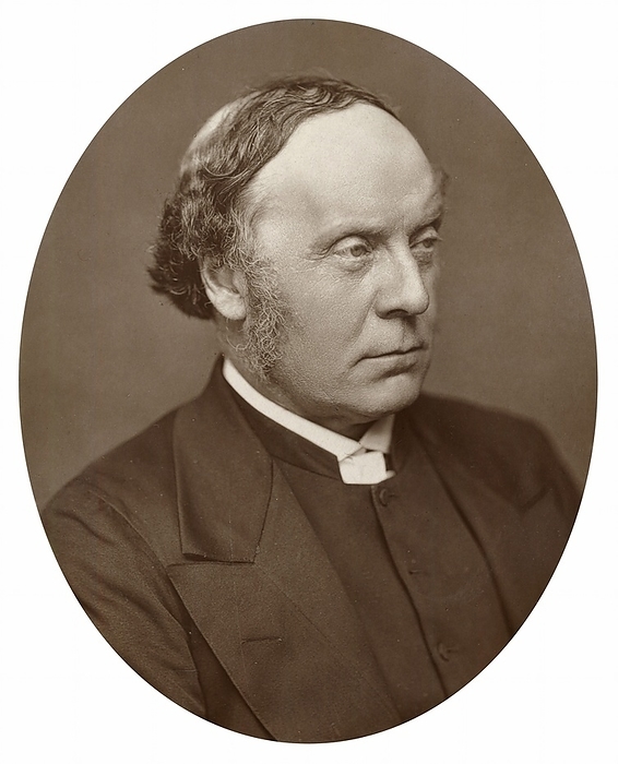 Alfred Barry (1826-1910) English clergyman and scholar; son of architect Sir Charles Barry, Archbishop of Sydney and Primate of Australia 1884-1899. Photograph published London c1880. Woodburytype