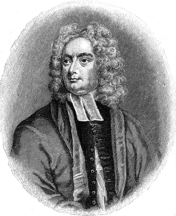 Jonathan Swift (1667-1745) Anglo-Irish satirist, poet and cleric. Engraving.