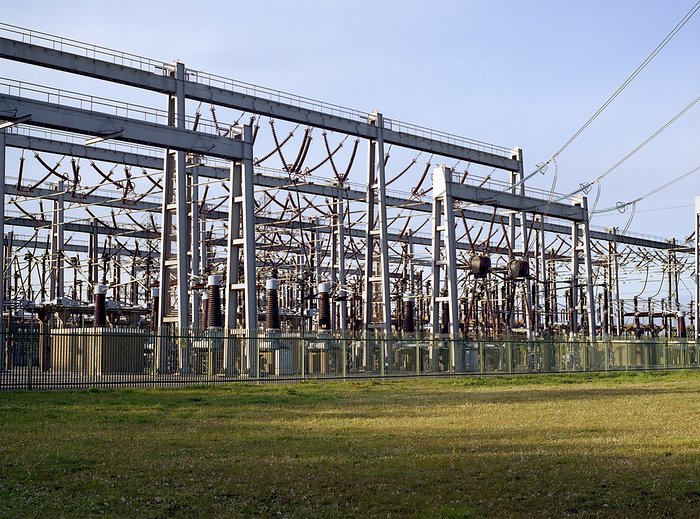 Electricity substation Electricity substation. Photographed near Manchester, UK.