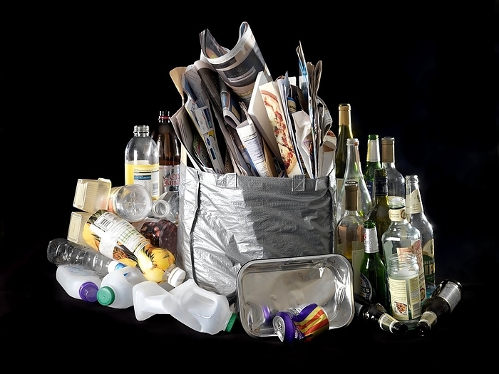 Recyclable household waste Recyclable household waste.