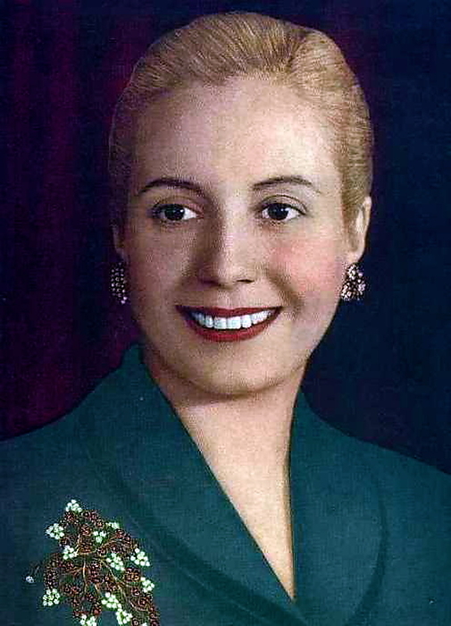 Mar?a Eva Duarte de Per?n  7 May 1919 ? 26 July 1952) was the second wife of President Juan Per?n (1895?1974) and served as the First Lady of Argentina from 1946 until her death in 1952. She is often referred to as simply Eva Per?n, or by the affectionate Spanish language diminutive Evita.