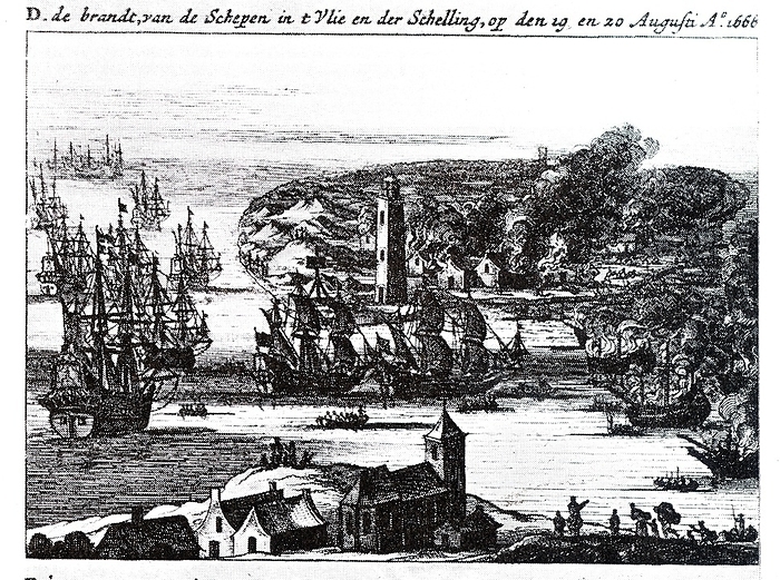 The Raid on the Medway, sometimes called the Battle of the Medway, Raid on Chatham or the Battle of Chatham, was a successful Dutch attack on the largest English naval ships, laid up in the dockyards of their main naval base Chatham, that took place in June 1667 during the Second Anglo-Dutch War. The Dutch, under nominal command of Lieutenant-Admiral Michiel de Ruyter, bombarded and then captured the town of Sheerness, sailed up the River Thames to Gravesend, then up the River Medway to Chatham