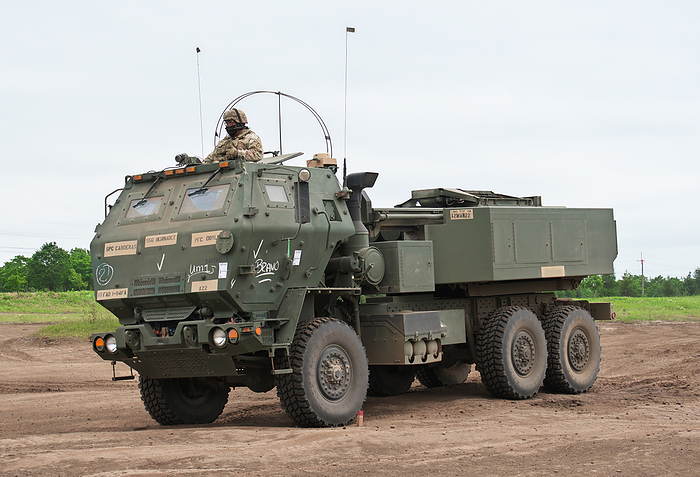 Japan Ground Self Defense Force and U.S. Army joint military exercise  Orient Shield 21  in Hokkaido High Mobility Artillery Rocket System HIMARS  of U.S. Army take part in the joint military exercise  Orient Shield 21  at Yausubetsu Training Area in Hokkaido, Japan on June 29, 2021.