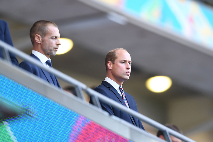 Soccer: UEFA European Championship 2020: England  2 1  d.t.s.  Denmark Prince William during the Uefa  European Championship 2020  Semifinals match between England 2 1 Denmark at Wembley Stadium on July 07, 2021 in London, England.