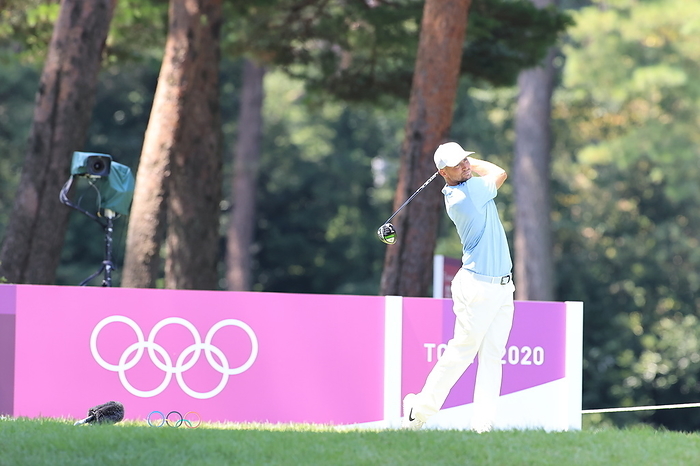 2020 Tokyo Olympics Men s Golf Final Day Alex Noren  SWE ,  AUGUST 1, 2021   Golf :  Men s Individual Stroke Play Round 4 on 5th Hole   during the Tokyo 2020 Olympic Games  at the Kasumigaseki Country Club in Saitama, Japan.  Photo by AFLO SPORT 