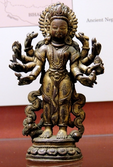 Vishnu and Lakshmi combined 16th century A.D. Vishnu and Lakshmi combined. 16th century AD, Nepal.