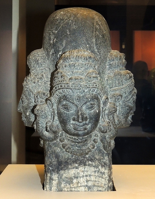 Schist sculpture of a four faced linga 800 A.D. Schist sculpture of a four faced linga 800 A.D. India