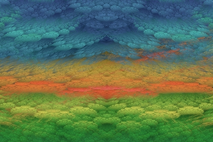 Fractal abstract landscape. Fractal abstract landscape., Photo by DAVID PARKER SCIENCE PHOTO LIBRARY
