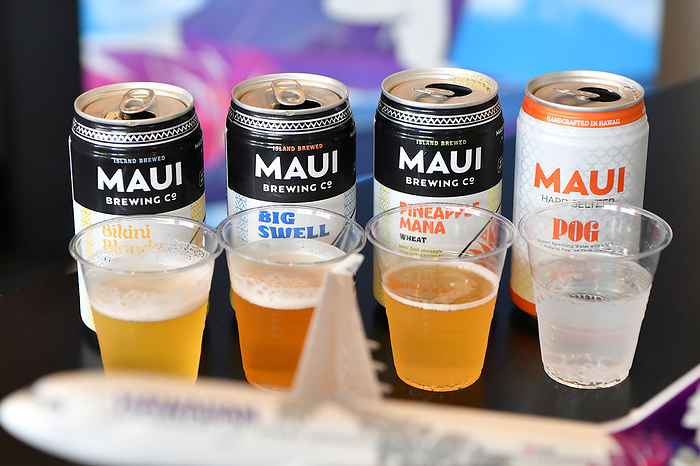 Hawaiian Airlines announces a campaign with Maui craft beer Hawaiian Airlines announces in Yokohama a campaign with Maui Brewing, a craft beer brewery on the island of Maui, on June 8, 2021. PHOTO: Tadayuki YOSHIKAWA Aviation Wire