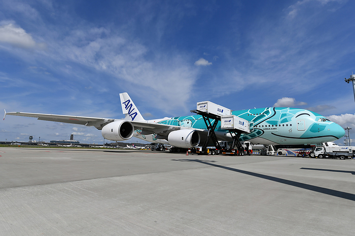 ANA s A380 becomes a Restaurant at Narita Airport The second aircraft  JA382A  used as a dining venue for ANA s A380  Restaurant FLYING HONU  at Narita Airport, on June 26, 2021. PHOTO: Tadayuki YOSHIKAWA Aviation Wire