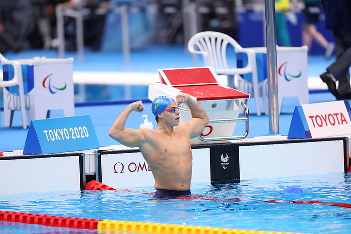 2020 Tokyo Paralympics Swimming Men s 100m Butterfly S14 Final Gabriel Bandeira  BRA ,  AUGUST 25, 2021   Swimming :  Men s 100m Butterfly S14 Final  during the Tokyo 2020 Paralympic Games  at the Tokyo Aquatics Centre in Tokyo, Japan.   Photo by YUTAKA AFLO SPORT 