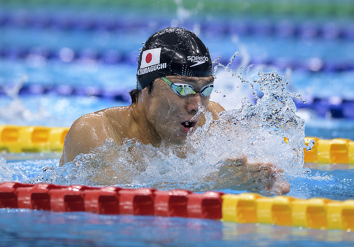 2020 Tokyo Paralympics Swimming Men s 100m Breaststroke SB14 Final  courtesy photo  Naohide Yamaguchi JPN in action during the Men s Swimming 100m Breaststroke SB14 Final at the Tokyo Aquatics Centre, Tokyo 2020 Paralympic Games, Tokyo, Japan, Sunday 29 August 2021. Photo: OIS Joel Marklund. Handout image supplied by OIS IOC  COPYRIGHT OF OLYMPIC INFORMATION SERVICES. COMMERCIAL USE IS PROHIBITED.
