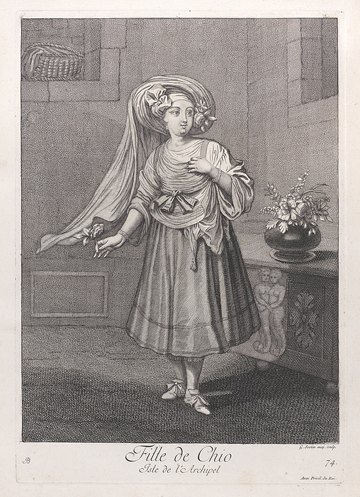 Fille de Chio, Isle de l Archipel, 1714 15. Creator: Unknown. Fille de Chio, Isle de l Archipel, 1714 15.