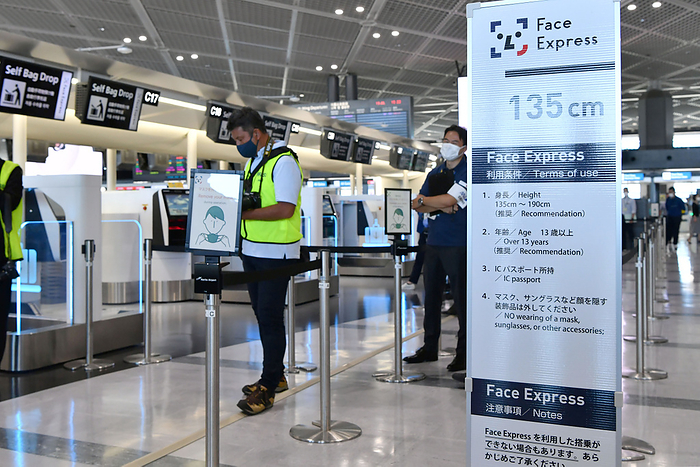 ANA starts  Face Pass  boarding at Narita Airport using Face Express ANA counters at Narita Airport using Face Express, on July 19, 2021. PHOTO: Tadayuki YOSHIKAWA Aviation Wire