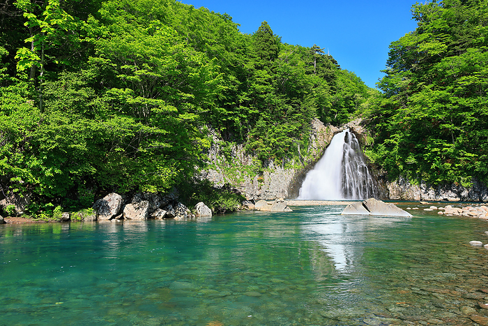 Houtai Falls in early summer, Akita Prefecture