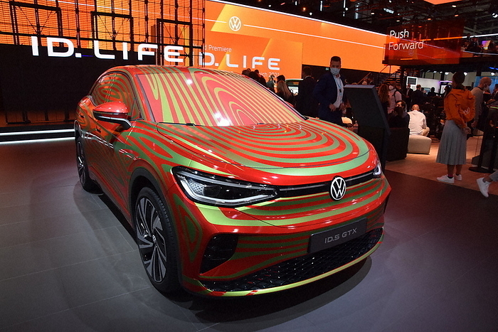 2021 IAA Mobility Munich Auto Show The first Volkswagen sports utility vehicle  SUV  to be introduced to the market is photographed by Mikako Yokoyama in Munich, southern Germany, on September 6, 2021.