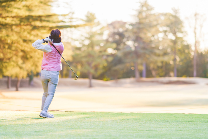 Golf Play Autumn Winter 【Images of Sports Autumn 】.