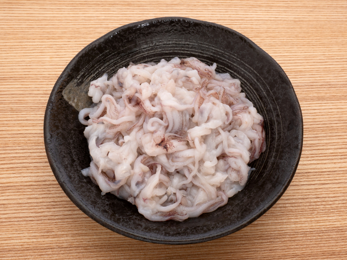 sashimi of squid (Geso)