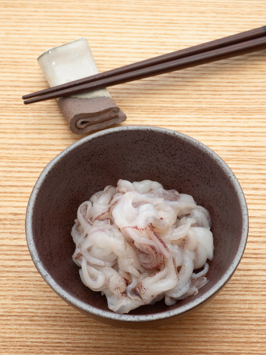 sashimi of squid (Geso)