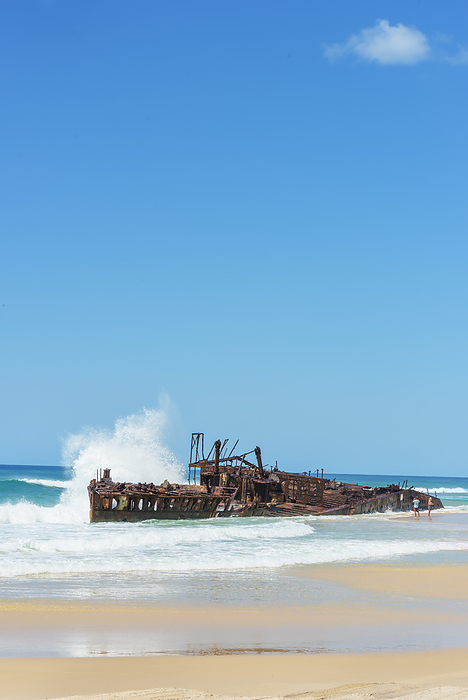 Fraser Island, Australia The rusting hulk of the Maheno Shipwreck, Fraser Island, Queensland, Australia, Photo by: Marco Simoni
