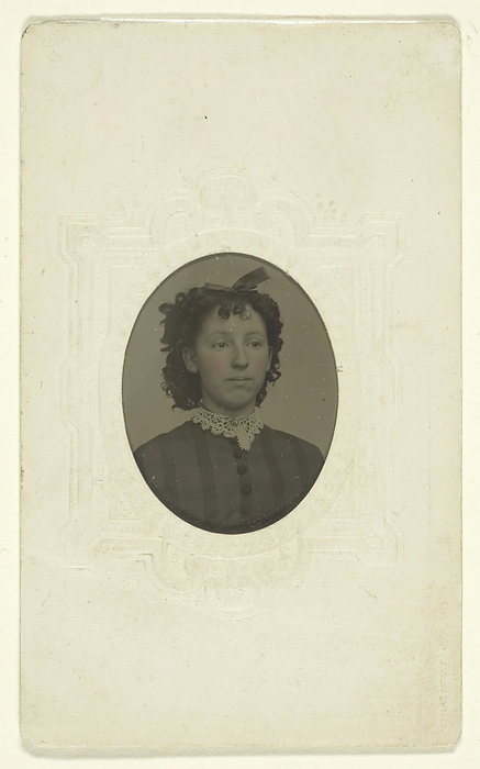 Portrait of Viola Mead, 1860 99. Creator: C. W. Mitchell. Portrait of Viola Mead, 1860 99. Tintype.