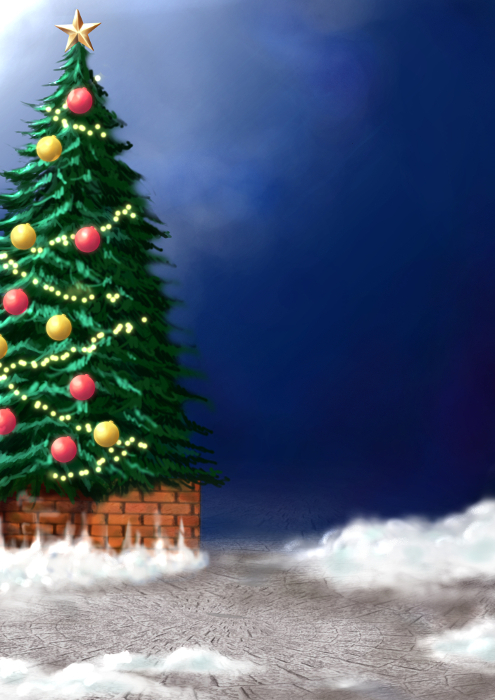 Christmas tree background for greeting cards