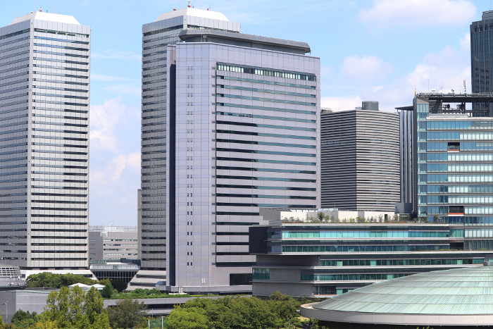 Matsushita IMP Building (center of photo. Osaka Business Park. NCS&A headquarters, etc.) as tenants.