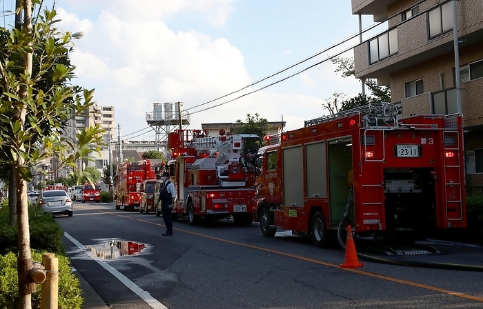 Fire at JR substation, power outage causes suspension of operations JR Warabi AC substation where a fire broke out on October 10, 2021.