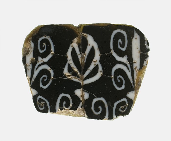 Fragment of a Floral Inlay, Egypt, Ptolemaic Period Roman Period,  1st century BCE 1st century CE . Creator: Unknown. Fragment of a Floral Inlay, Egypt, Ptolemaic Period Roman Period,  1st century BCE 1st century CE .