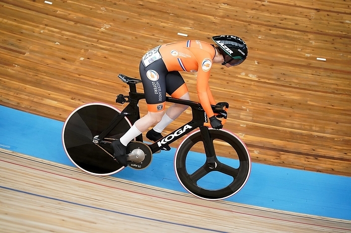 UCI 2021 Track World Championships  Laurine van Riessen  NED  in Womens Keirin during UCI 2021 Track World Championships on Oktober 24, 2021 in Jean Stablinksi Velodrome in Roubaix, France Photo by SCS Soenar Chamid AFLO  HOLLAND OUT 