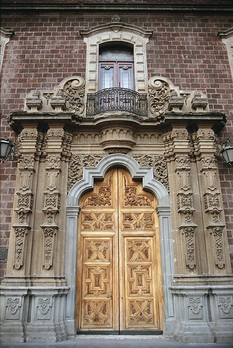 Large ornate door of a palace, Alcazar Palace, Seville, Spain