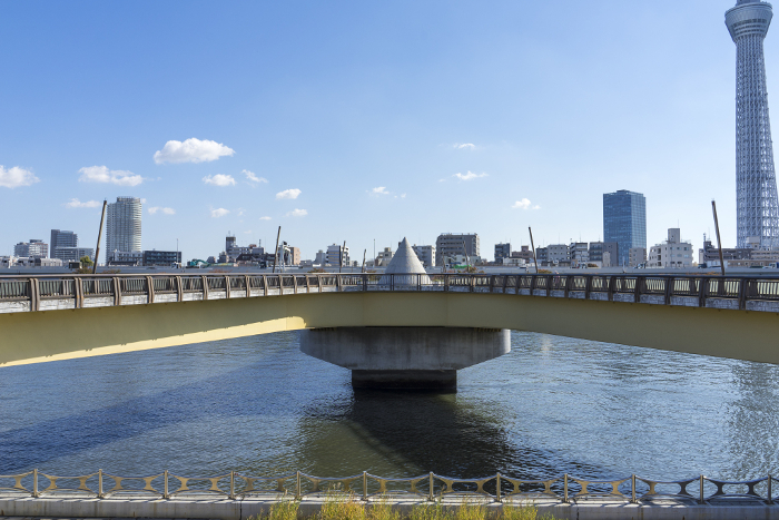 View of Sakura Bridge over the Sumida River, Tokyo