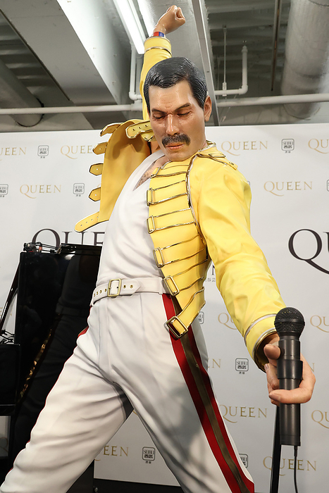 QUEEN 50th Anniversary Exhibition  Press Preview November 11, 2021, Tokyo, Japan    A real size doll of Freddie Mercury, vocalist of the British rock band Queen is displayed at an opening event of the Queen s 50th anniversary exhibition in Tokyo on Thursday, November 11, 2021. The Queen s 50th anniversary exhibition will be held from November 12 through February 13 next year.      Photo by Yoshio Tsunoda AFLO  