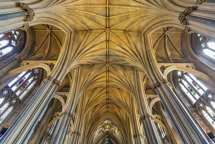 Ceiling of Bristol Cathedral, Bristol, South West England; Bristol, England, Photo by Terence Waeland / Design Pics
