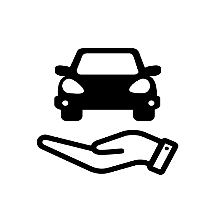 car-sharing, ride-sharing, carpooling vector icon illustration