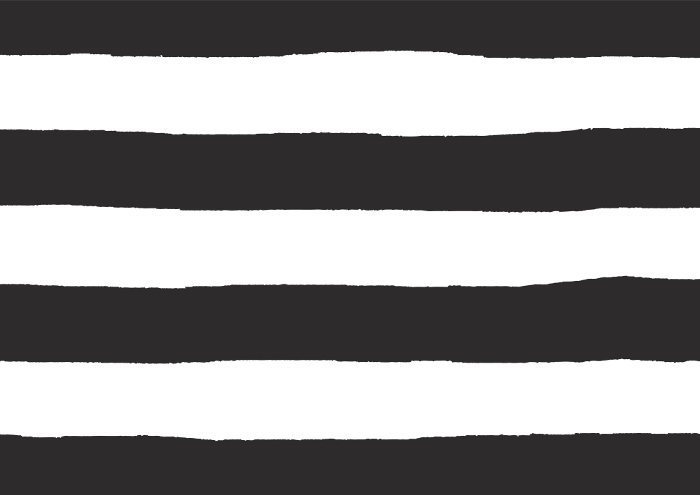 Hand drawn black and white striped background - bold seamless pattern