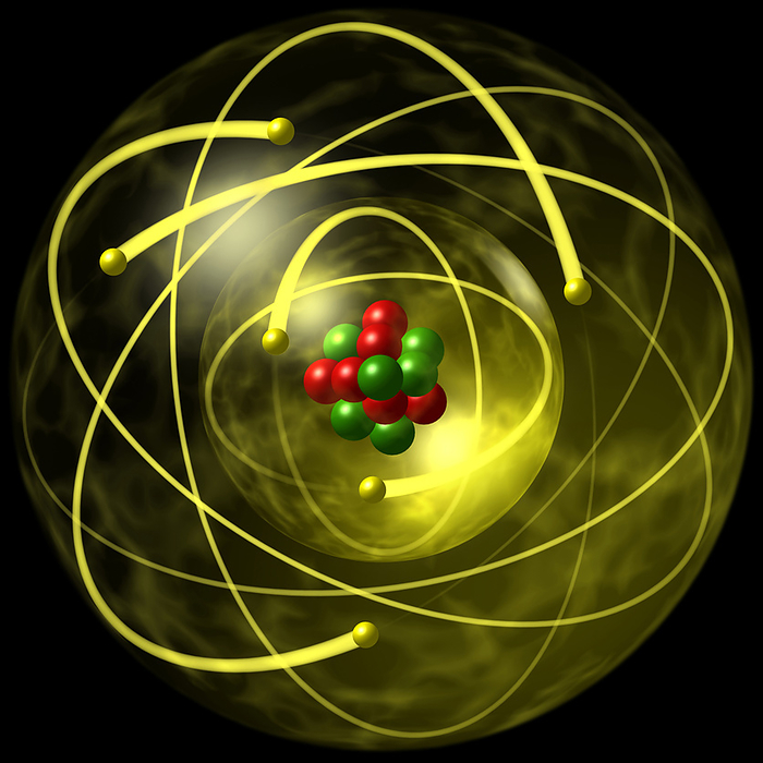 Atom, illustration Atom, illustration., Photo by DK IMAGES SCIENCE PHOTO LIBRARY