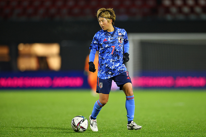 Netherlands: Japan vs Iceland  women  Japan s Rin Sumida during the Women s International Friendly soccer match between Iceland 2 0 Japan at the Yanmar Stadion in Almere, Netherlands, November 25, 2021.  Photo by JFA AFLO 