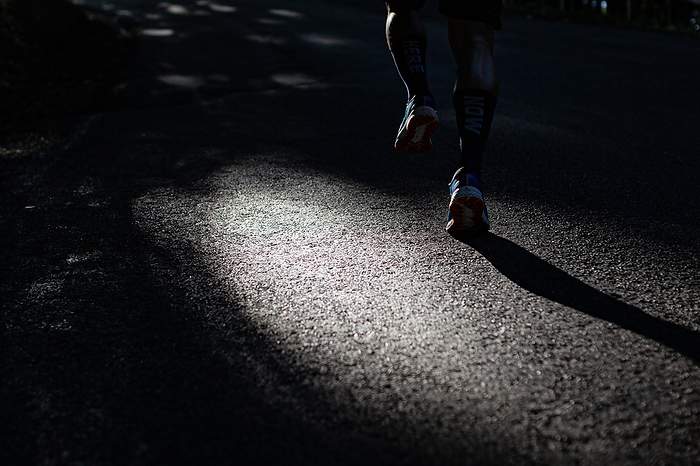 Runner stepped on a street, running, sports, street, Photo by lookphotos / Jorda, Christoph