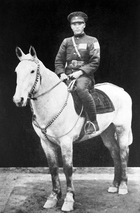 China: Ma Zhongying  Ma Chung ying, c.1910 1937  on horseback, wearing KMT 36th Division uniform, c.1933. Hui Muslim general and scion of the Ma Clique of Northwest Muslim warlords during the Chinese Republic  1911 1949 .  br   br    The Ma clique is a collective name for a group of Hui  Muslim Chinese  warlords in northwestern China who ruled the Chinese provinces of Qinghai, Gansu and Ningxia from the 1910s until 1949. br   br  The Ma clique is a collective name for a group of Hui  Muslim Chinese  warlords in northwestern China who ruled the Chinese provinces of Qinghai, Gansu and  There were three families in the Ma clique   Ma  being a common Hui rendering of the common Muslim name, Muhammad , each of them The three most prominent members of the clique were Ma Bufang, Ma Hongkui and Ma Hongbin, collectively known as the   Xibei San Ma ,  The Three Ma of the Northwest .  br   br    Some contemporary accounts, such as Edgar Snow s, described the clique as the  Four Ma , adding Ma Bufang s brother Ma Buqing  br   br   Some contemporary accounts, such as Edgar Snow s, described the clique as the  Four Ma , adding Ma Bufang s brother Ma Buqing.