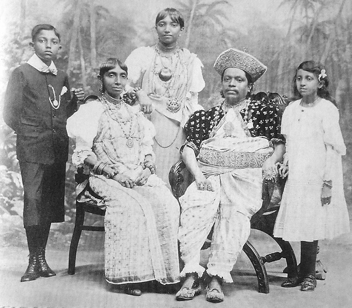 Sri Lanka: Kandyan aristocrat Mr Kuruppu alias William Henry Meediniya with his family in 1905.  In 1592 Kandy became the capital city of the last remaining independent kingdom in Sri Lanka after the coastal regions had been conquered by the Portuguese. Kandy stayed independent until the early 19th century. In the Second Kandyan War, the British met no resistance and reached the city on February 10, 1815. On March 2, 1815, a treaty known as the Kandyan Convention was signed between the British and the Radalas  Kandyan aristocrats . With this treaty, Kandy recognized the King of England as its King and became a British protectorate. 
