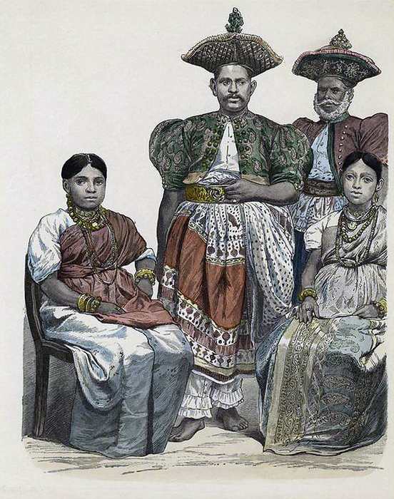 Sri Lanka: Sinhalese chiefs or Radala, Kandy, 1880. In 1592 Kandy became the capital city of the last remaining independent kingdom in Sri Lanka after the coastal regions had been conquered by the Portuguese. Kandy stayed independent until the early 19th century. In the Second Kandyan War, the British met no resistance and reached the city on February 10, 1815. On March 2, 1815, a treaty known as the Kandyan Convention was signed between the British and the Radalas  Kandyan aristocrats . With this treaty, Kandy recognized the King of England as its King and became a British protectorate. 
