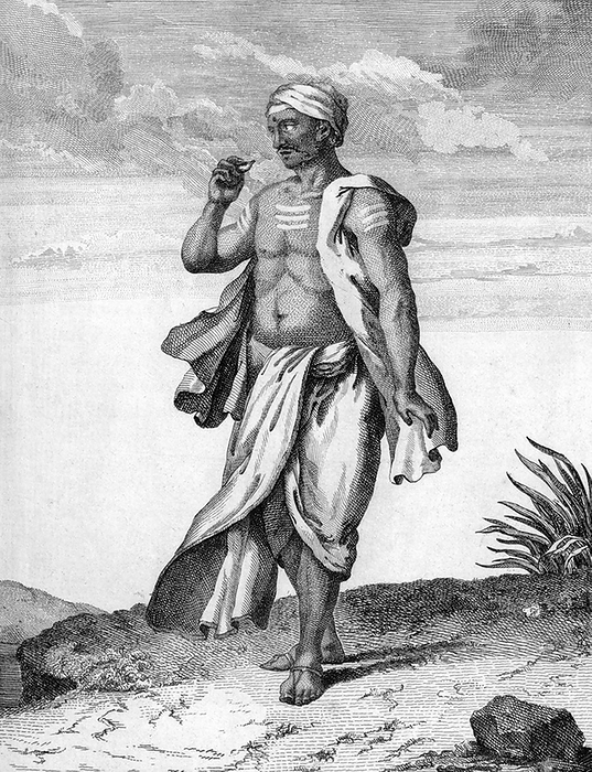 India: An Indian follower of Siva  Pierre Sonnerat, 1782 . Pierre Sonnerat  1748 1814  was a French naturalist and explorer who made several voyages to Southeast Asia between 1769 and 1781. He published this two volume account of his voyage of 1774 81 in 1782.  Volume 1 deals exclusively with India, whose culture Sonnerat very much admired, and is especially noteworthy for its extended discussion of religion in India, Hinduism in particular. br   br   br   Volume 1 deals exclusively with India, whose culture Sonnerat very much admired, and is especially noteworthy for its extended discussion of religion in religion in particular.  Volume 2 covers Sonnerat   travels to China, Burma, Madagascar, the Maldives, Mauritius, Ceylon  present day Sri Lanka , Indonesia, and the Philippines. The book is illustrated with engravings based on Sonnerat drawings. Sonnerat was also a dedicated ornithologist and bird collector, and the book describes and depicts a number of species that he was the first to identify. Sonnerat was also a dedicated ornithologist and bird collector, and the book describes and depicts a number of species that he the first to identify.