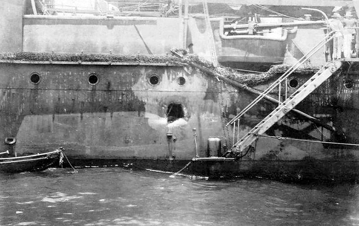 Russia: The Russian ship Oleg with a gaping hole in her side after battle,  Russo Japanese War, 8 February 1904   5 September 1905  The Russo Japanese War  8 February 1904   5 September 1905  was the first great war of the 20th century which grew out of the rival imperial ambitions of the Russian Empire and Japanese Empire over Manchuria and Korea. br   br  The Russo Japanese War  8 February 1904   5 September 1905  was the first great war of the 20th century which grew out of the rival imperial  The major theatres of operations were Southern Manchuria, specifically the area around the Liaodong Peninsula and Mukden, the seas around Korea, Japan, The resulting campaigns, in which the Japanese military attained victory over the Russian forces arrayed against them, were As time transpired, these victories would transform the balance of power in East Asia, resulting in a reassessment of Japan s recent entry onto the world stage. Japan s recent entry onto the world stage. br   br   br  The Japanese military attained victory over the Russian forces arrayed against them were unexpected by world observers.  The embarrassing string of defeats inflamed the Russian people s dissatisfaction with their inefficient and corrupt Tsarist government, and proved a The embarrassing string of defeats inflamed the Russian people s dissatisfaction with their inefficient and corrupt Tsarist government, and proved a major cause of the Russian Revolution of 1905.