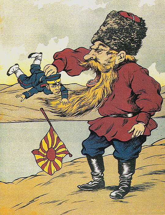 China, Russo Japanese War: Russo Japanese War  10 February 1904   5 September 1905  Russian propaganda poster showing  The breakfast of the Cossack The Russo Japanese War  8 February 1904   5 September 1905  was the first great war of the 20th century which grew out of the rival imperial ambitions of the Russian Empire and Japanese Empire over Manchuria and Korea. br   br  The Russo Japanese War  8 February 1904   5 September 1905  was the first great war of the 20th century which grew out of the rival imperial  The major theatres of operations were Southern Manchuria, specifically the area around the Liaodong Peninsula and Mukden, the seas around Korea, Japan, and the Yellow Sea. The resulting campaigns, in which the Japanese military attained victory over the Russian forces arrayed against them, were As time transpired, these victories would transform the balance of power in East Asia, resulting in a reassessment of Japan s recent entry onto the world stage. Japan s recent entry onto the world stage. br   br   br  The Japanese military attained victory over the Russian forces arrayed against them were unexpected by world observers.  The embarrassing string of defeats inflamed the Russian people s dissatisfaction with their inefficient and corrupt Tsarist government, and proved a The embarrassing string of defeats inflamed the Russian people s dissatisfaction with their inefficient and corrupt Tsarist government, and proved a major cause of the Russian Revolution of 1905.