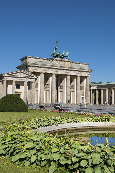 Brandenburg Gate, Berlin, Germany Germany, Berlin, Clear sky over Brandenburg Gate